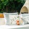 Fluttering Bird & Flowers Outdoor Printed Pillow Design by Carol Robinson, 18 x 7 x 18